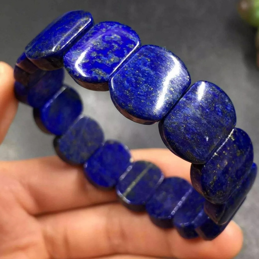 High-quality lapis lazuli gemstone bracelet - Picture 5 of 5